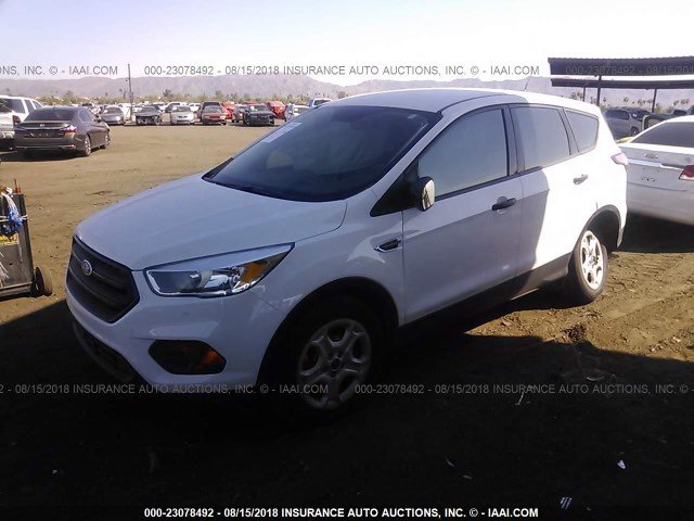 1FMCU0F76HUE74301 - 2017 FORD ESCAPE S WHITE photo 2