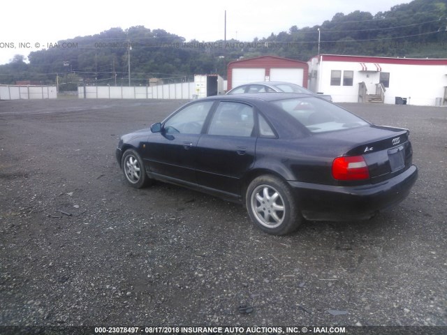 WAUCB28D2WA133613 - 1998 AUDI A4 1.8T QUATTRO BLACK photo 3