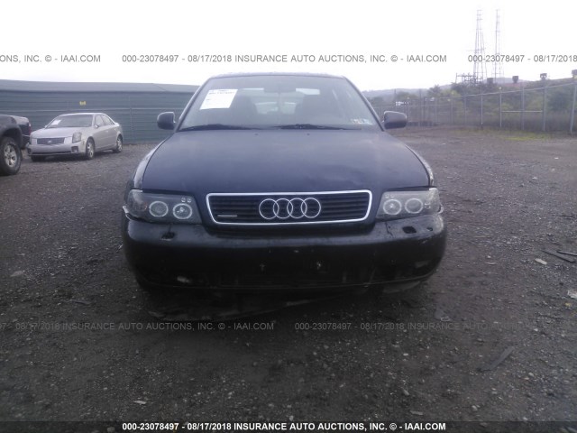 WAUCB28D2WA133613 - 1998 AUDI A4 1.8T QUATTRO BLACK photo 6