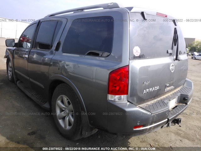 5N1BA0NDXFN621674 - 2015 NISSAN ARMADA SV/SL/PLATINUM GRAY photo 3