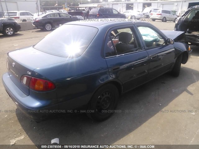 1NXBR12EXXZ276519 - 1999 TOYOTA COROLLA VE/CE/LE BLUE photo 4