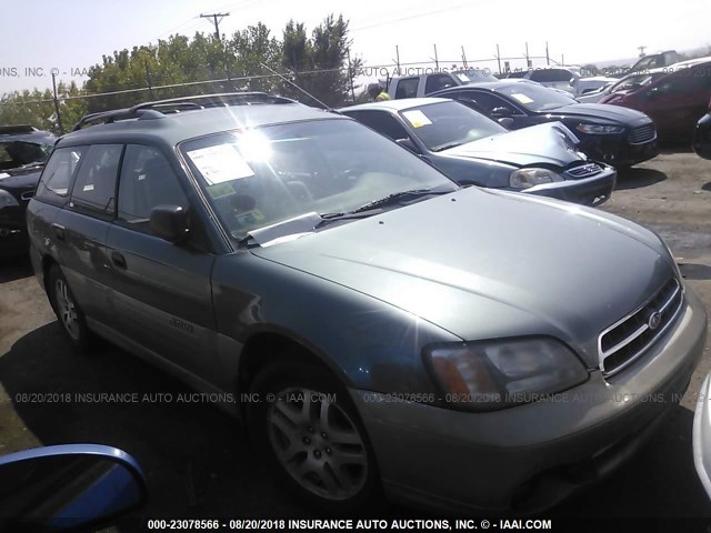 4S3BH6758Y7647402 - 2000 SUBARU LEGACY OUTBACK AWP 绿色 照片 1