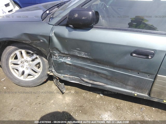 4S3BH6758Y7647402 - 2000 SUBARU LEGACY OUTBACK AWP 绿色 照片 6