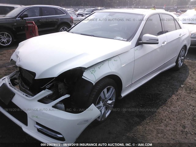 WDDHF2EB5CA527981 - 2012 MERCEDES-BENZ E 350 BLUETEC WHITE photo 2