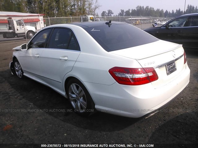 WDDHF2EB5CA527981 - 2012 MERCEDES-BENZ E 350 BLUETEC WHITE photo 3