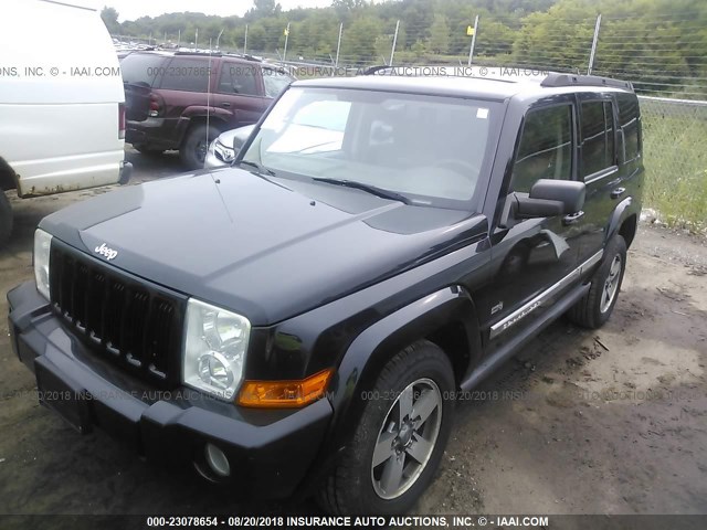1J8HG48K16C258717 - 2006 JEEP COMMANDER BLACK photo 2