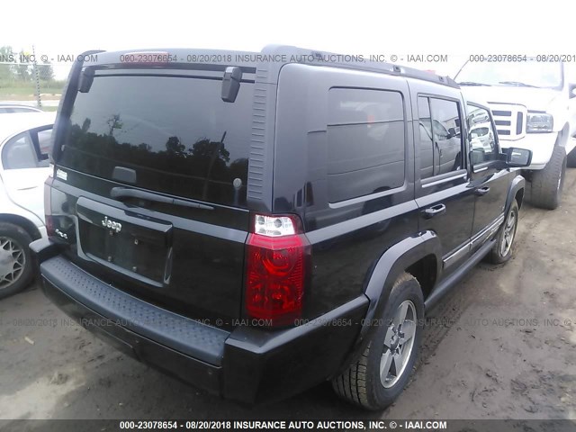 1J8HG48K16C258717 - 2006 JEEP COMMANDER BLACK photo 4