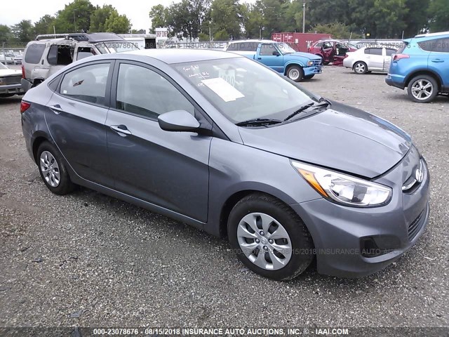 KMHCT4AEXHU283240 - 2017 HYUNDAI ACCENT SE GRAY photo 1