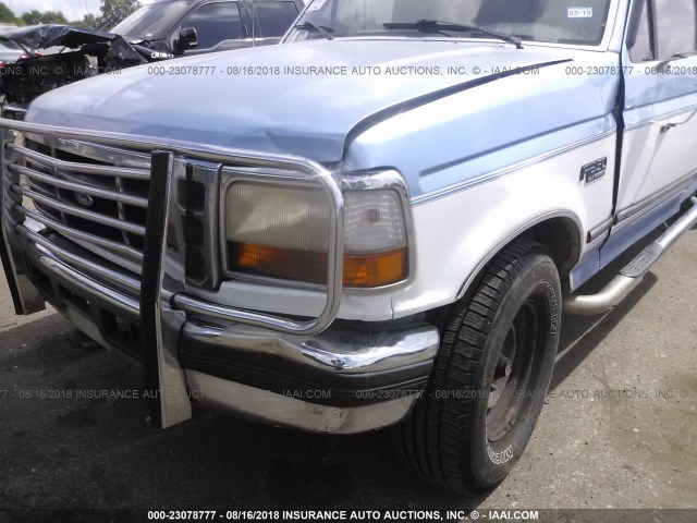 1FTHX25FXTEB06826 - 1996 FORD F250 BLUE photo 6