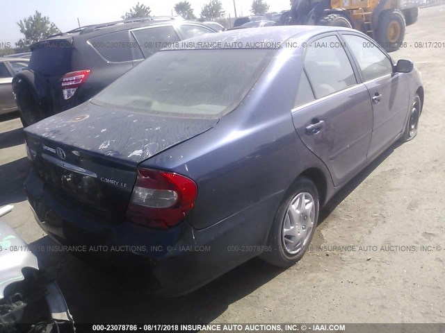 4T1BE32K52U513083 - 2002 TOYOTA CAMRY LE/XLE/SE Mavi foto 4
