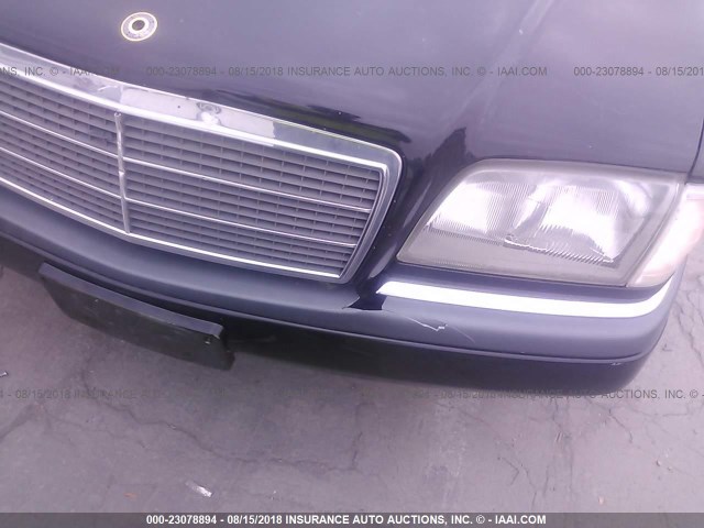 WDBHA22E8TF339559 - 1996 MERCEDES-BENZ C 220 BLACK photo 6