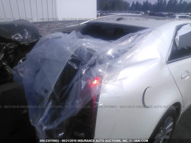 1G6DV57V980156313 - 2008 CADILLAC CTS HI FEATURE V6 WHITE photo 6