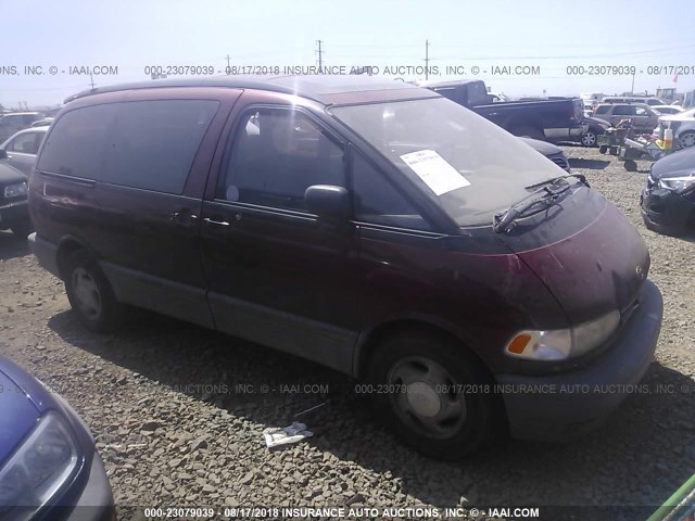 JT3AC12R9P1078167 - 1993 TOYOTA PREVIA LE RED photo 1