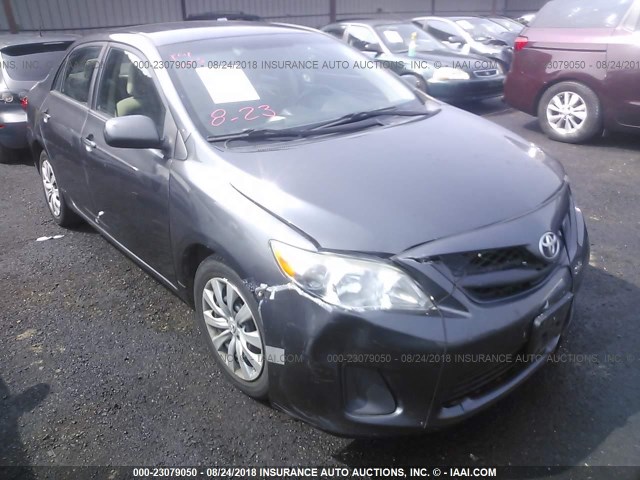 5YFBU4EE4CP056431 - 2012 TOYOTA COROLLA S/LE GRAY photo 1