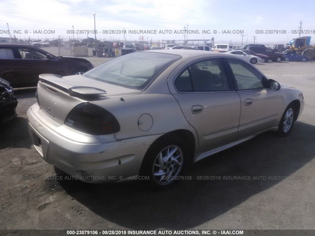 1G2NF52E34C146346 - 2004 PONTIAC GRAND AM SE1 BEIGE photo 4