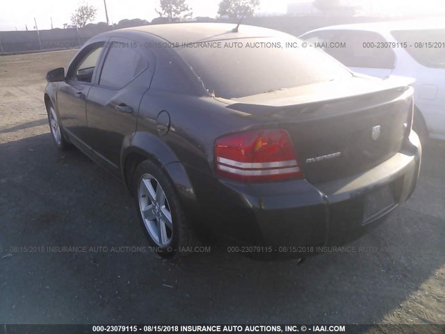 1B3LC76M68N559656 - 2008 DODGE AVENGER R/T BLACK photo 3