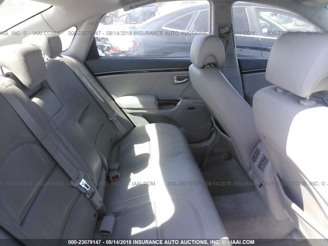 KMHFC46F26A056041 - 2006 HYUNDAI AZERA SE/LIMITED SILVER photo 8