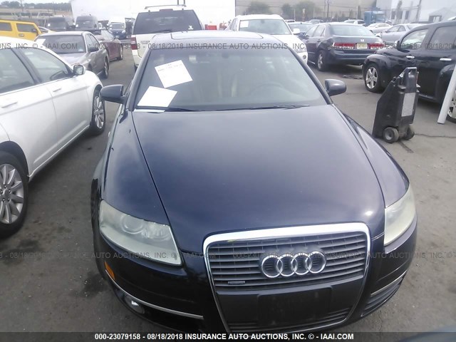 WAUDG74F76N028035 - 2006 AUDI A6 3.2 QUATTRO BLUE photo 6