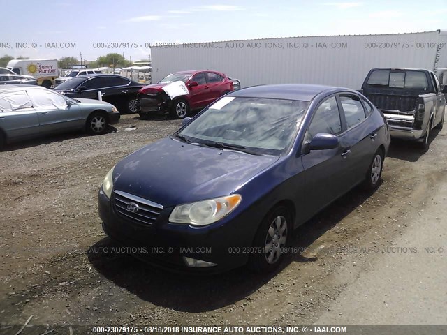 KMHDU46D18U518772 - 2008 HYUNDAI ELANTRA BLUE photo 2