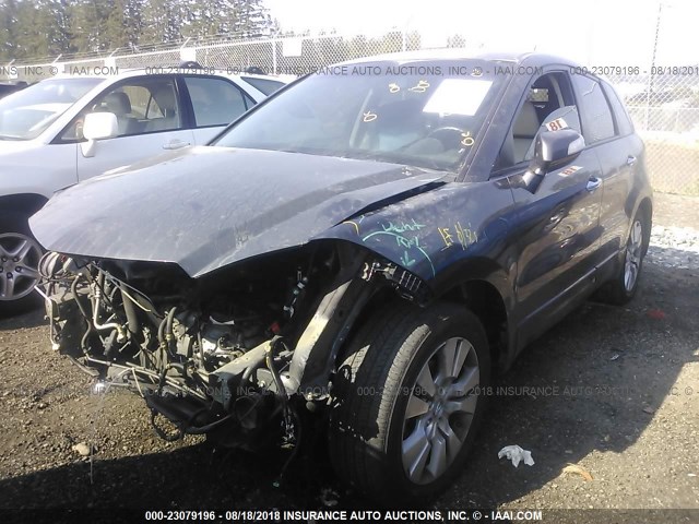 5J8TB1H51BA002755 - 2011 ACURA RDX TECHNOLOGY GRAY photo 2