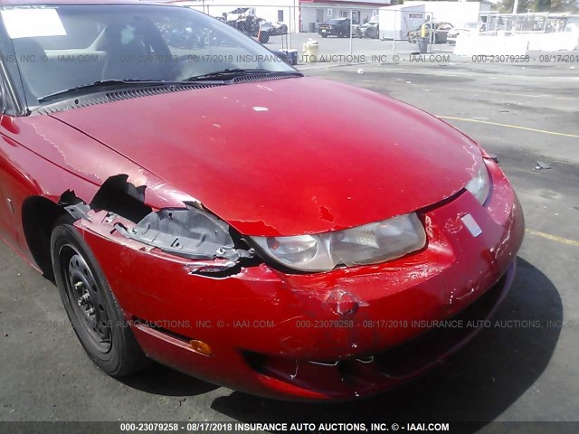 1G8ZF1281VZ200493 - 1997 SATURN SC1 RED photo 6