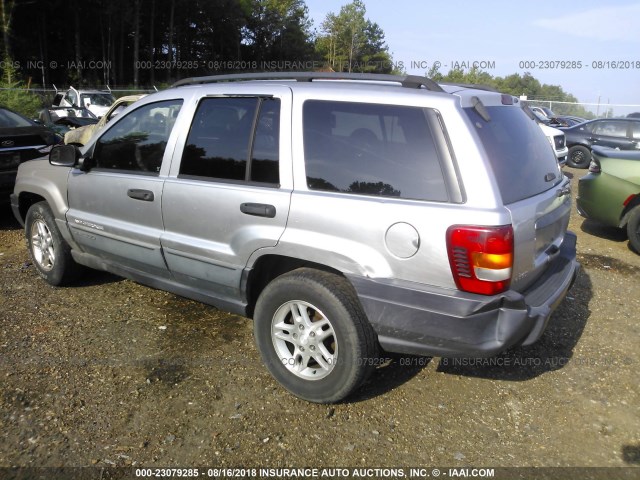 1J8GX48S94C412311 - 2004 JEEP GRAND CHEROKEE LAREDO/COLUMBIA/FREEDOM ვერცხლისფერი ფოტო 3