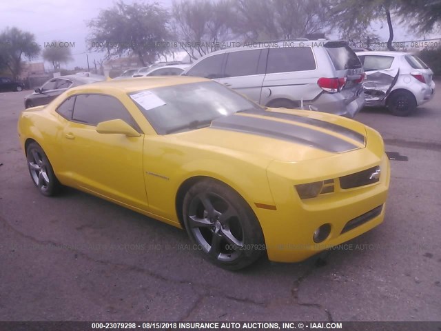 2G1FC1E38D9147343 - 2013 CHEVROLET CAMARO LT YELLOW photo 1