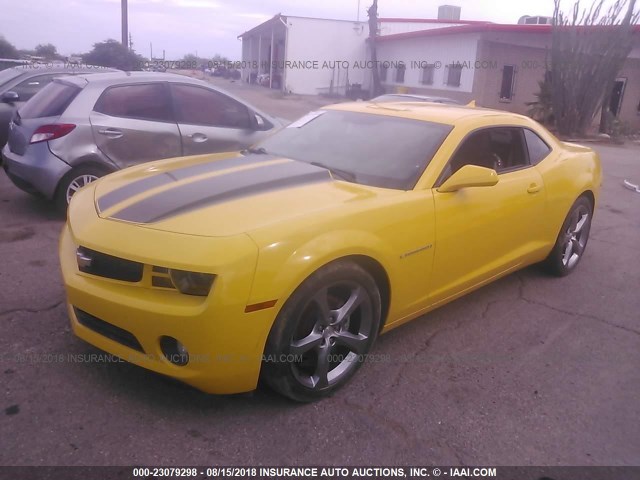 2G1FC1E38D9147343 - 2013 CHEVROLET CAMARO LT YELLOW photo 6