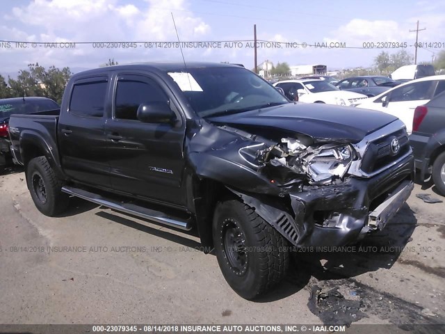 3TMJU4GN5DM148634 - 2013 TOYOTA TACOMA DOUBLE CAB PRERUNNER GRAY photo 1