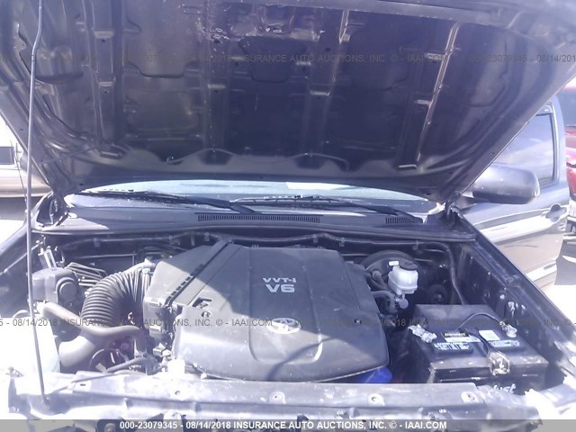 3TMJU4GN5DM148634 - 2013 TOYOTA TACOMA DOUBLE CAB PRERUNNER GRAY photo 10