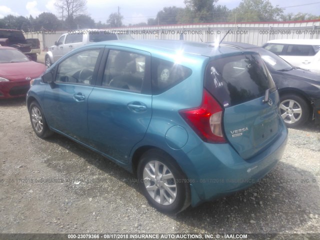 3N1CE2CP7GL363849 - 2016 NISSAN VERSA NOTE S/S PLUS/SV/SL/SR TEAL photo 3