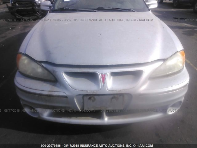 1G2NW52E81C279583 - 2001 PONTIAC GRAND AM GT SILVER photo 6