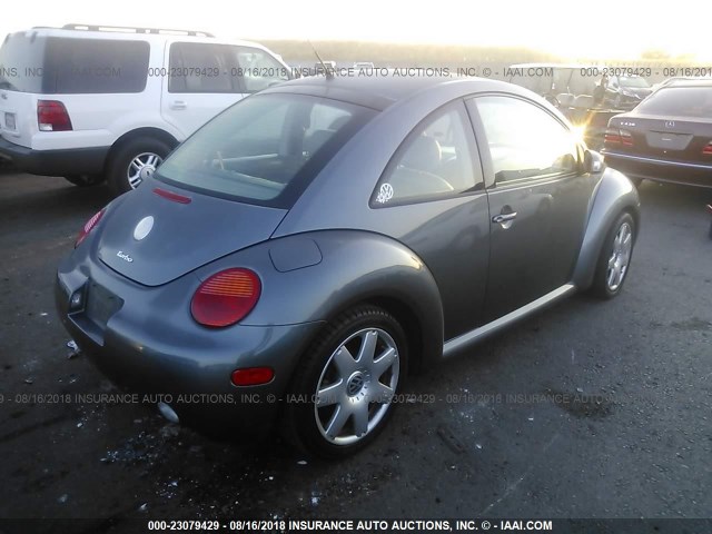 3VWDD21C63M438479 - 2003 VOLKSWAGEN NEW BEETLE GLX GRAY photo 4