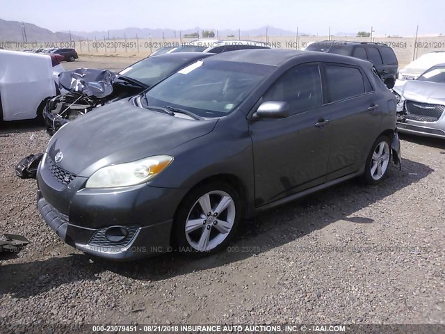 2T1KE40E79C008645 - 2009 TOYOTA MATRIX BLACK photo 2