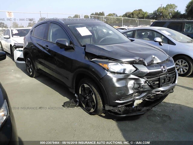 3CZRU5H74JM711462 - 2018 HONDA HR-V EXL GRAY photo 1