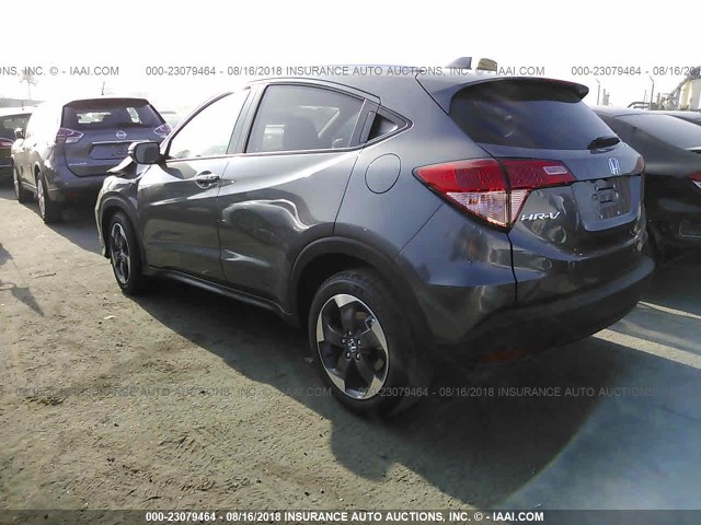 3CZRU5H74JM711462 - 2018 HONDA HR-V EXL GRAY photo 3