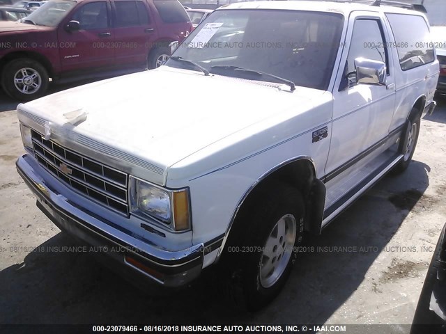 1GNCT18Z6K8121110 - 1989 CHEVROLET BLAZER S10 WHITE photo 6