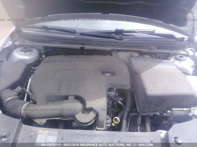 1G1ZC5EU9CF367061 - 2012 CHEVROLET MALIBU 1LT SILVER photo 10