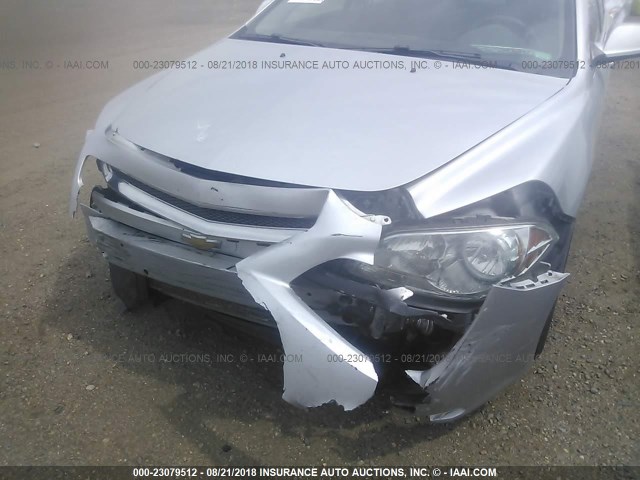 1G1ZC5EU9CF367061 - 2012 CHEVROLET MALIBU 1LT SILVER photo 6