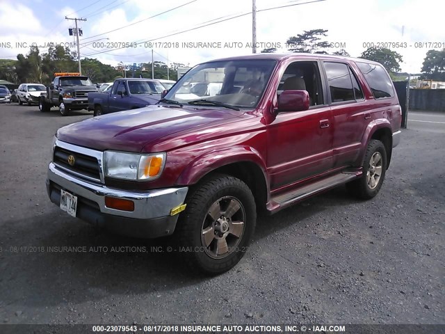 JT3HN87R0V0072531 - 1997 TOYOTA 4RUNNER LIMITED RED photo 2