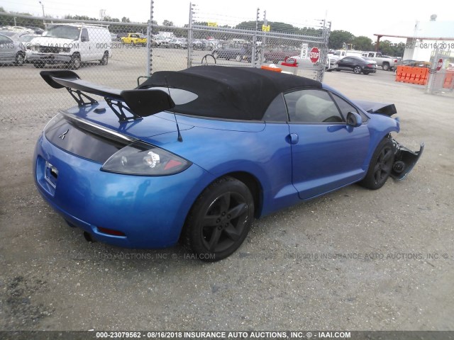 4A3AL25F08E004520 - 2008 MITSUBISHI ECLIPSE SPYDER GS 蓝色 照片 4
