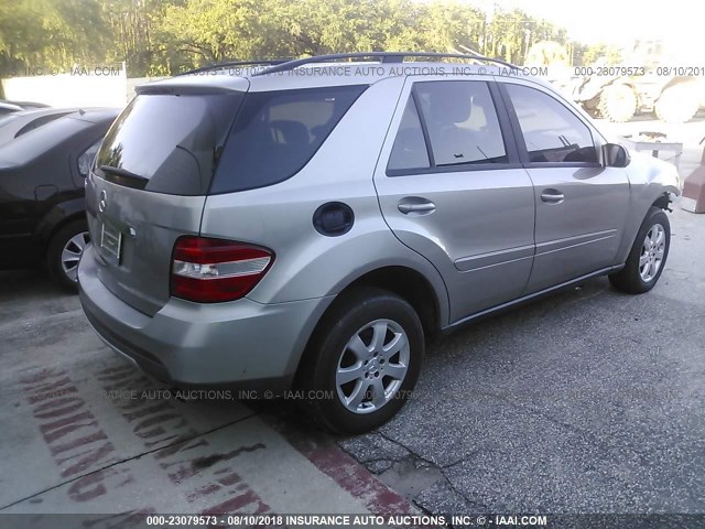 4JGBB86E26A070604 - 2006 MERCEDES-BENZ ML 350 BEIGE photo 4