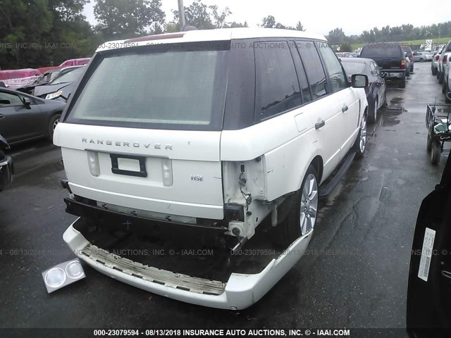 SALMF13406A218553 - 2006 LAND ROVER RANGE ROVER SUPERCHARGED WHITE photo 4