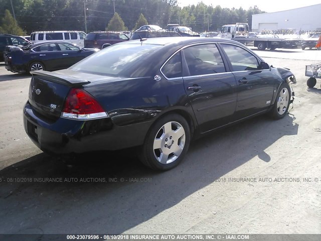 2G1WD58C981254132 - 2008 CHEVROLET IMPALA SUPER SPORT BLACK photo 4