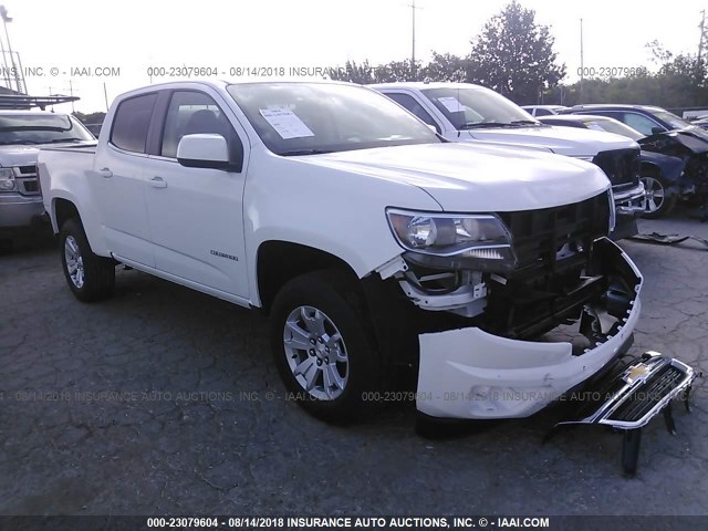 1GCGSCEN0K1102555 - 2019 CHEVROLET COLORADO LT WHITE photo 1