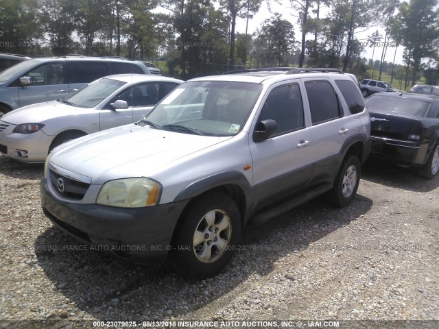 4F2CZ06143KM12935 - 2003 MAZDA TRIBUTE ES SILVER photo 2