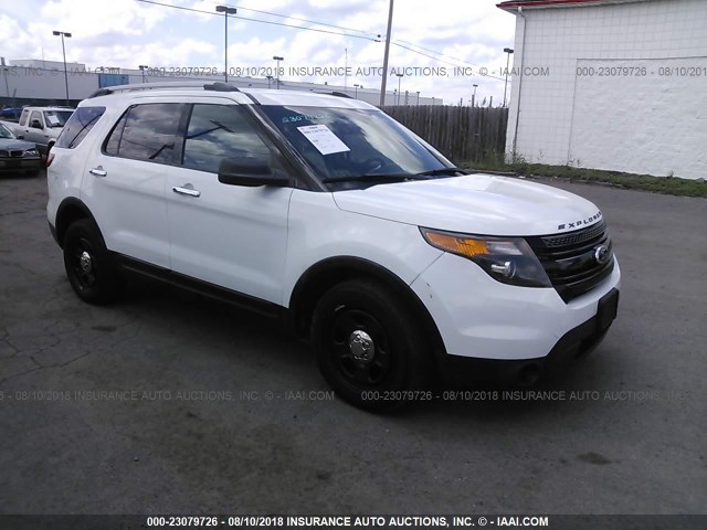 1FM5K8AR9DGA31560 - 2013 FORD EXPLORER POLICE INTERCEPTOR WHITE photo 1