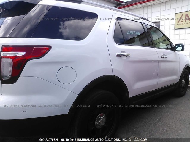 1FM5K8AR9DGA31560 - 2013 FORD EXPLORER POLICE INTERCEPTOR WHITE photo 6