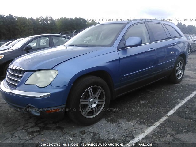 2A8GM68X67R164398 - 2007 CHRYSLER PACIFICA TOURING BLUE photo 2