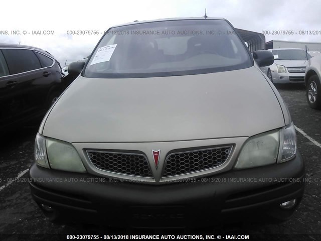 1GMDX03E71D275262 - 2001 PONTIAC MONTANA BEIGE photo 6